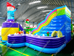 Надувной батут "Детский мегапарк" 18*18*8 м