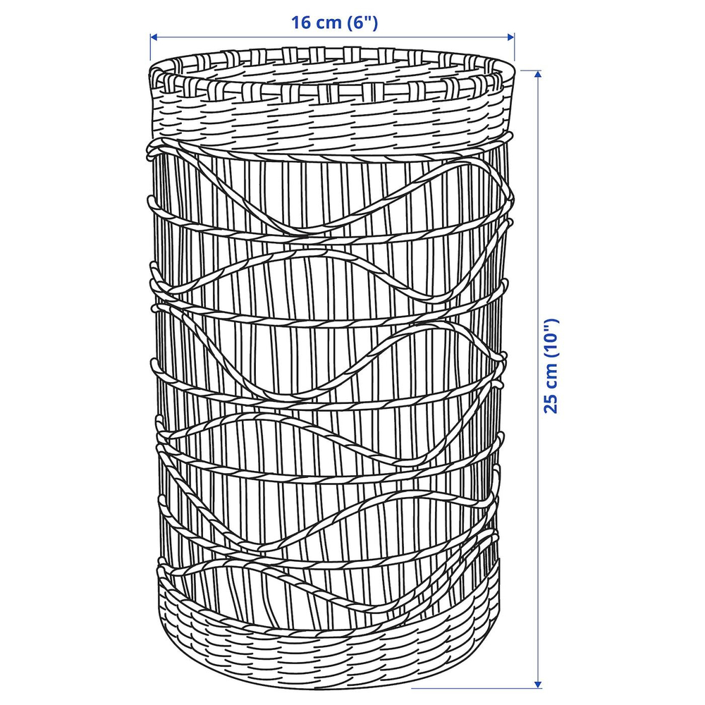 IKEA SLIPPRIG  (ИКЕА СЛИППРИГ)  -  Фонарь, ручная работа, осока