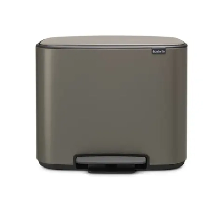 Brabantia Контейнер для мусора Bo 3х11л с сегрегацией, платина 121067