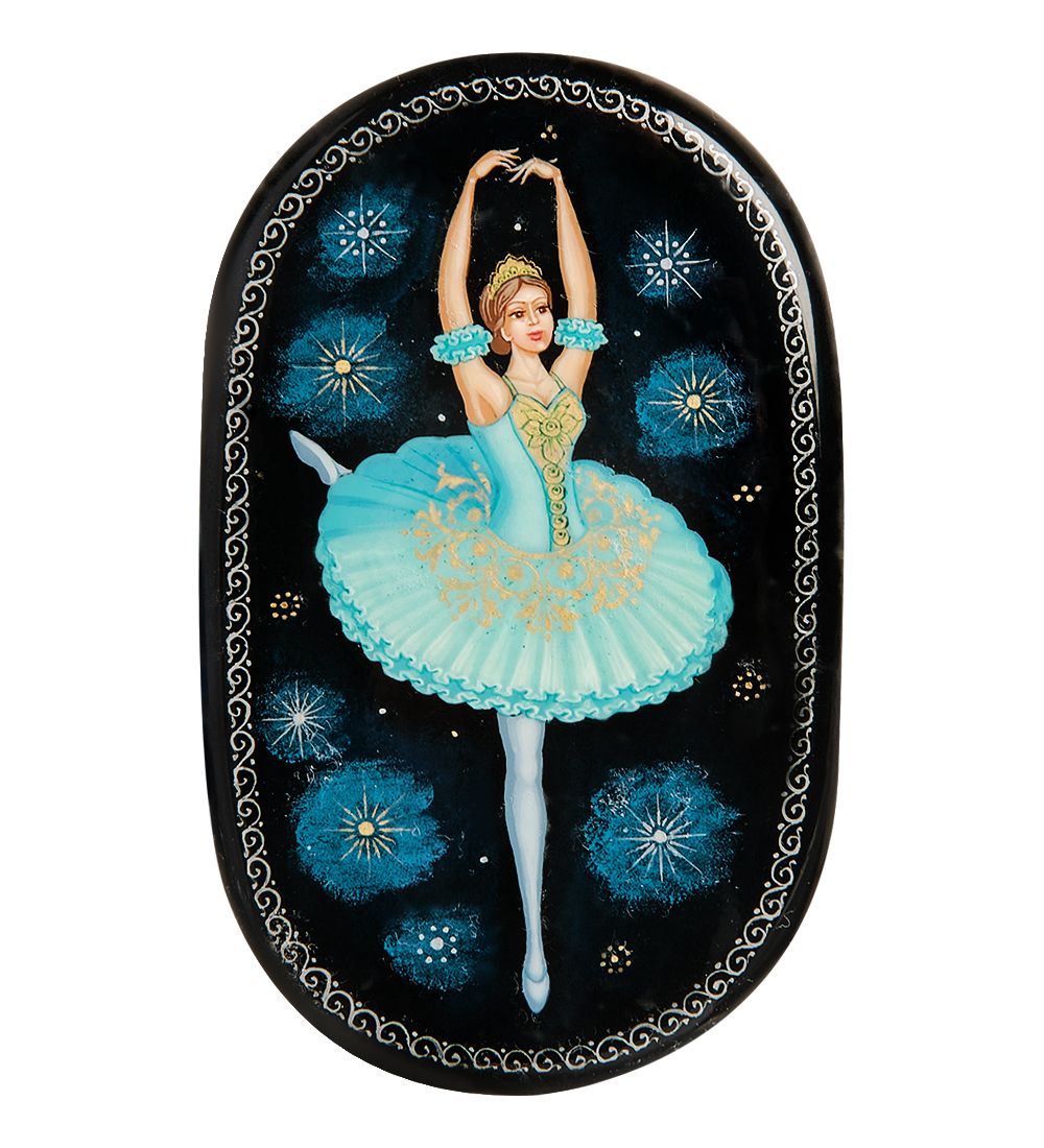 Народные промыслы ШК-30/ 96-C Шкатулка «Балерина» исп. Мисин