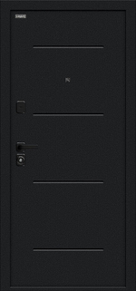 Граффити-1 Инсайд/SBlack Букле черное/Look Art 205*96 левое