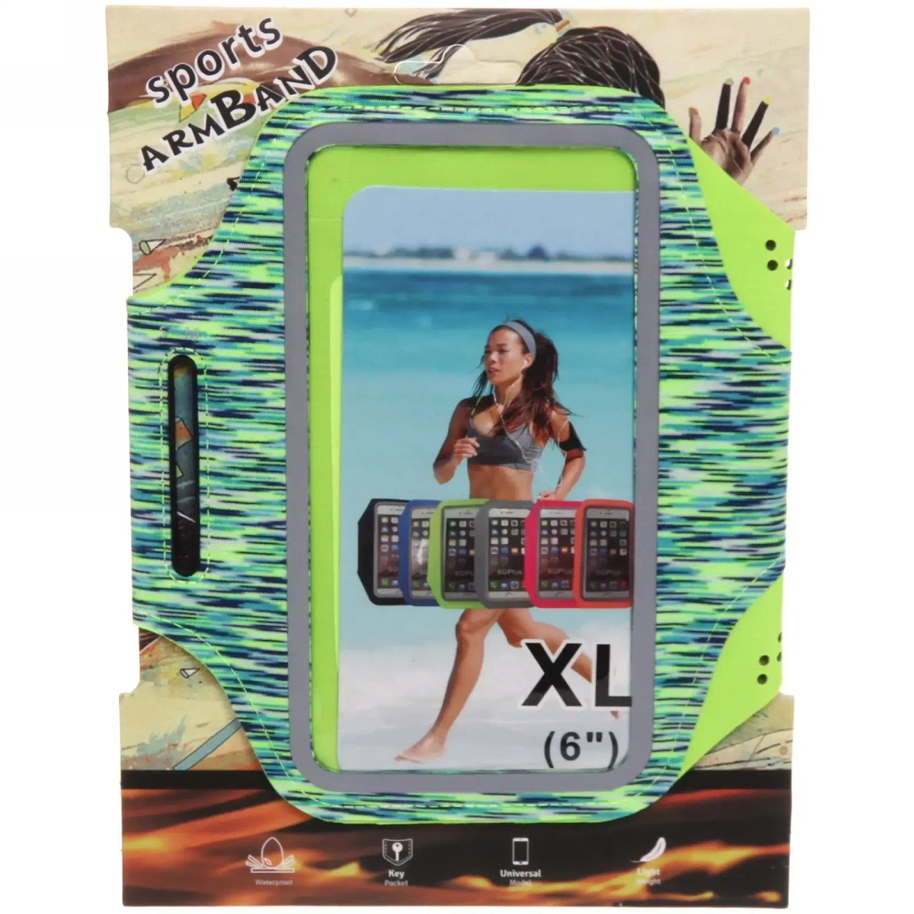 Чехол спортивный для телефона на руку «Victory» (для телефона 6»), микс