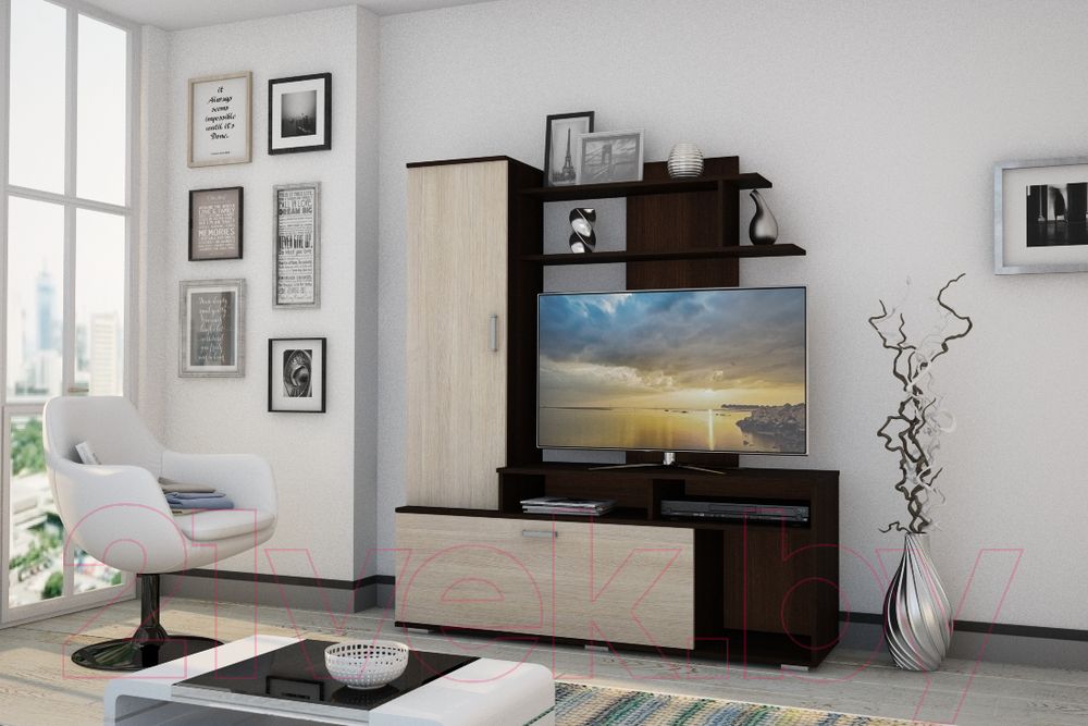 ПОЛО-5  Венге/анкор бел