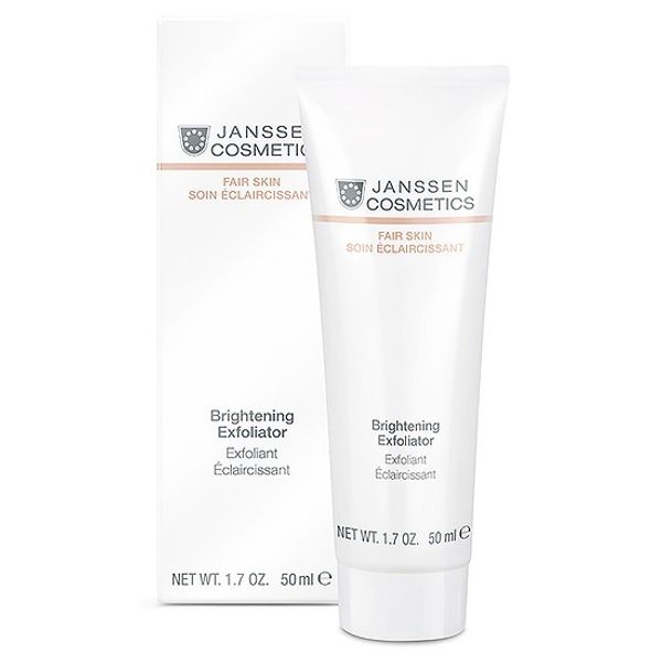 Пилинг-крем для выравнивания цвета лица, для всех типов кожи Brightening Exfoliator, Fair skin, Janssen Cosmetics, 50 мл