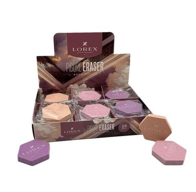 Ластик ромб 45х39х7мм. "Figure eraser room clouds" термопласт. резина ассорти мягкий (LOREX)