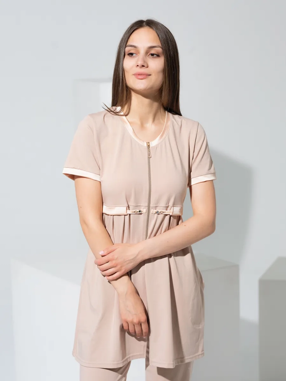 Комплект брючный для беременных туника со штанами