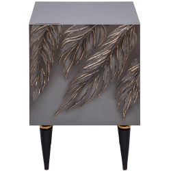Тумба прикроватная Тропик Классика Серый Найт Голд правая