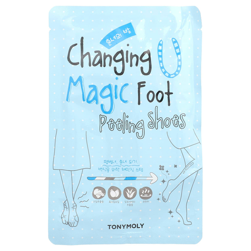TonyMoly, U Magic, сменная обувь для пилинга для ног, 1 пара, 17 г (0,60 унции)