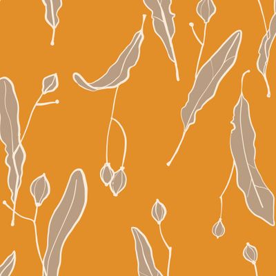 Семена липы на оранжевом