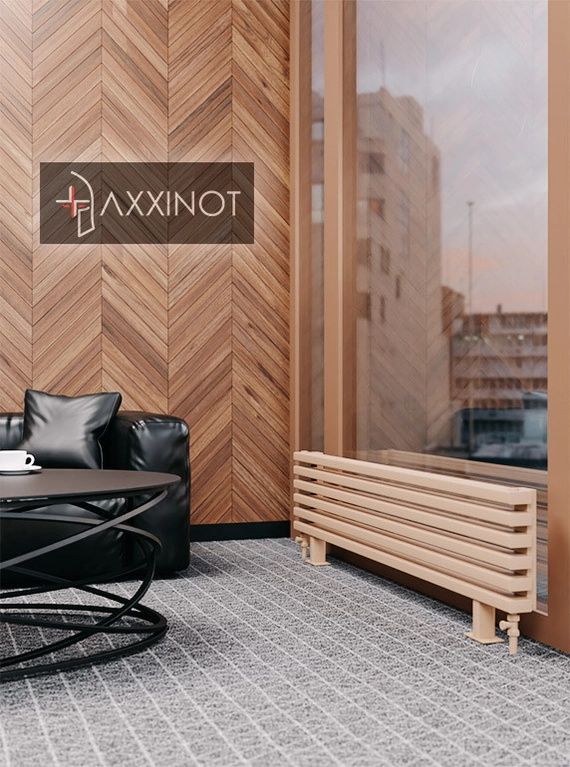 Axxinot Cardea ZN 1250 - напольный трубчатый радиатор шириной 1250 мм