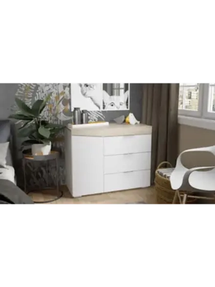 Комод для одежды Дуб Сонома 3 ящика 100х45х79 см