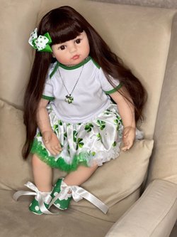 Кукла Реборн мягконабивная 60см в пакете (FA-072)