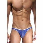 Мужские трусы слипы сине-оранжевые Cosmos Colors L20BOS