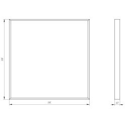 Светильник светодиодный ЭРА SPO-910-1-40K-032 32Вт 4000К 3360Лм 595x595x40 призма | Офисные Светильники Россия