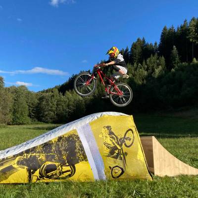 Надувная подушка «RideSlop» для байк-трюков и прыжков, 9×4×1,5 м