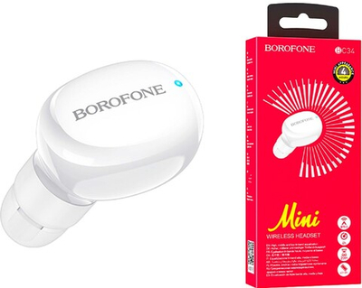 Беспроводной наушник Borofone BC34 Mini white
