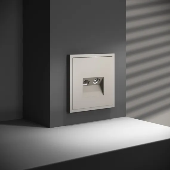 Розетка телевизионная встраиваемая VOLTUM S70 TV+RJ45 кат. 6, (кашемир)