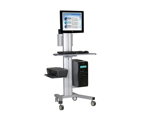 Стойка для монитора напольная ErgoFount KFT 1201 Silver