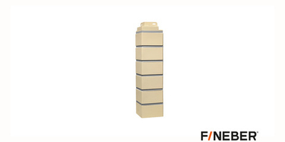 Угол наружный для ФП FineBer Кирпич Облицовочный Желтый