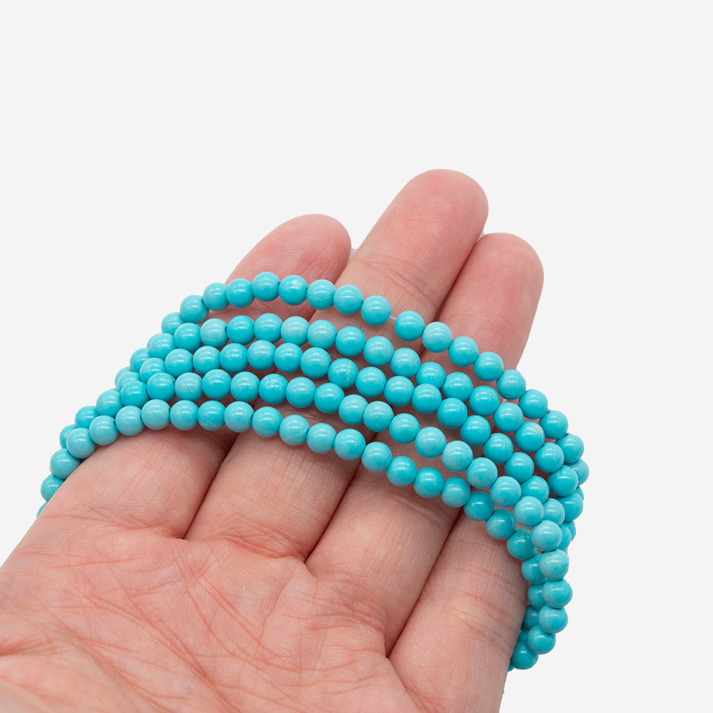 Туркенит (имитация бирюзы), 4,4мм, шар