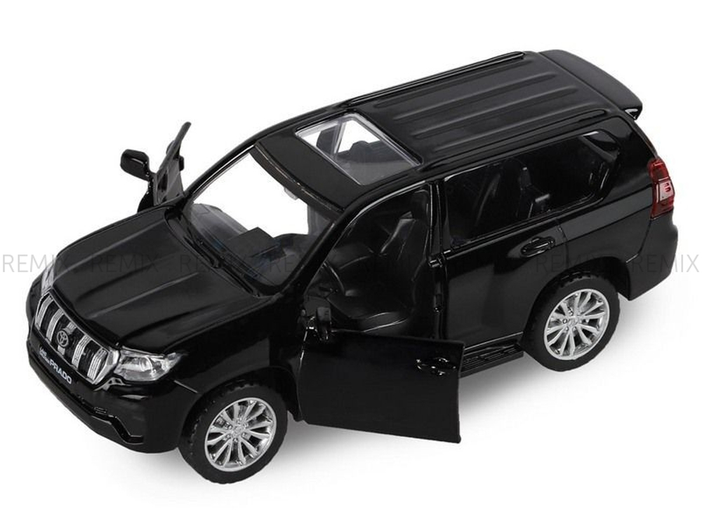 Машина металлическая TOYOTA LAND CRUISER PRADO, 1:42, инерция, цвет чёрный