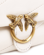 Skórzana наплечная сумка LOVE MICRO PUFF C SHEEP NAPPA Pinko - белый(100041 A0F2)