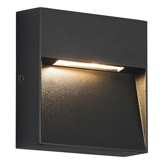 SL9537.411.14 Светильник уличный настенный ST-Luce черный/черный LED 1*1,5W 3000K LADE