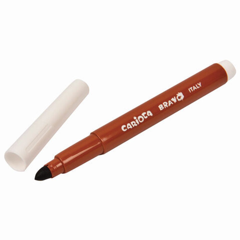 Фломастеры утолщенные CARIOCA (Италия) "Bravo", 12 цветов, суперсмываемые, 42755