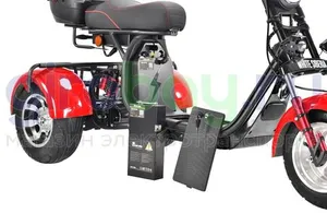 Электроскутер CityCoco WHITE SIBERIA PRO TRIKE 3000W (Красный) фото 22 фото №27