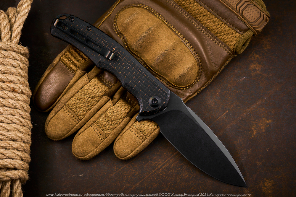 Нож Civivi Praxis C803G сталь 9Cr18MoV BlackWash рукоять Black Coarse Micarta