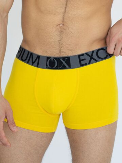 Яркие мужские трусы-боксеры с широкой резинкой (Размер: L) (Цвет: желтый)