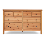 Комод с 8 ящиками деревянный, Хемнэс Hemnes/ Кымор, 160х50х96 см, светло-коричневый