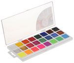 Краски акварельные ГАММА "Оранжевое солнце", 24 цвета, без кисти, пластиковая коробка, европодвес, 212084