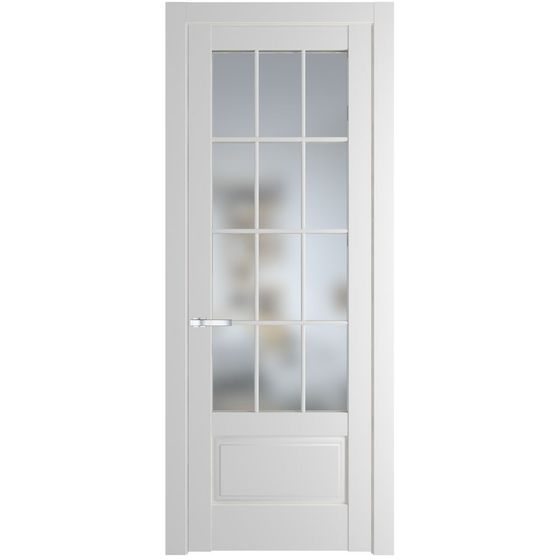 Межкомнатная дверь эмаль Profil Doors 4.2.2 (р.12) PD крем вайт стекло матовое