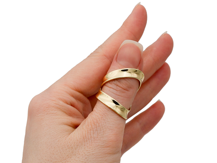 Кольцо "Ribbon heart"