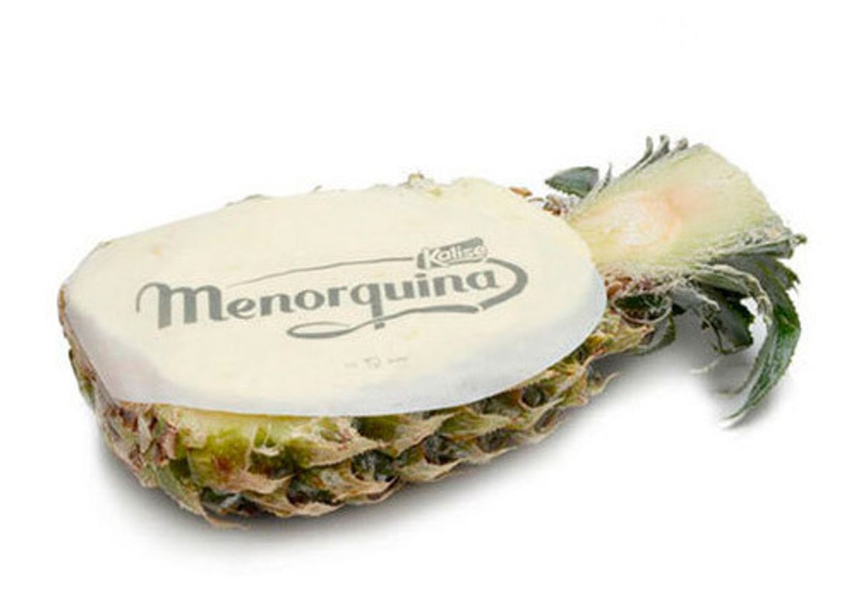 Мороженое натуральное в ананасе, 110г