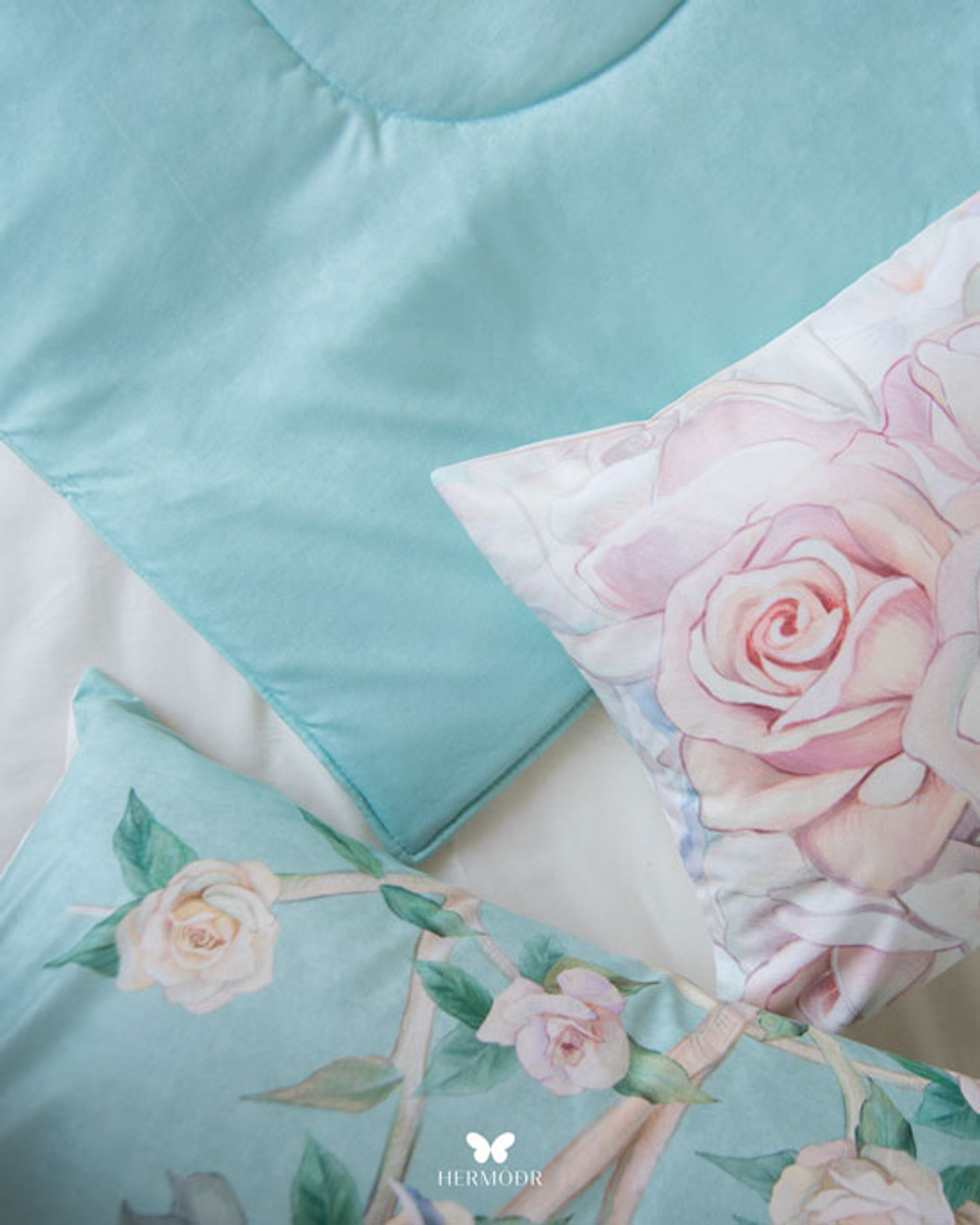 Комплект постельного белья двуспальный Hayat Hermodr 8 предметов 130220272 Иран