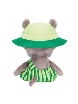 Мягкая игрушка Бегемотик Бапото в комбинезоне и панамке (15 cm), в коробке