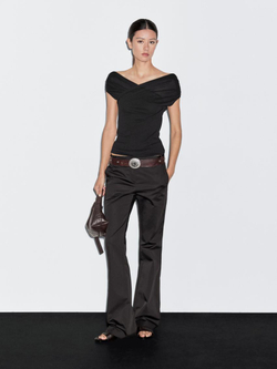 Massimo Dutti Топ без рукавов, черный