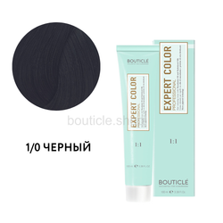 Профессиональный перманентный крем-краситель для волос Bouticle Expert Color Hair Color Cream цвет 1.0 чёрный, 100 мл