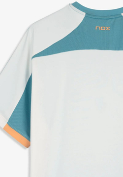 Мужская теннисная футболка NOX Pro - пыльно-бирюзовый