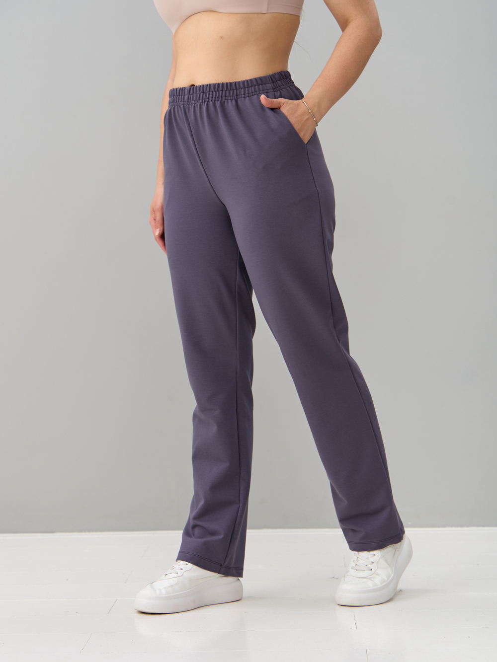 Костюм с брюками КБ-184/серый-разноцветнаязебра