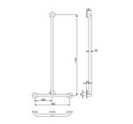 Поручень Т-образный нерж. сталь NOFER 15162.S матовый