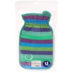 Мочалка - варежка для тела жёсткая «Premium - Lantika», мультицвет, 14*24см (ZIP пакет)