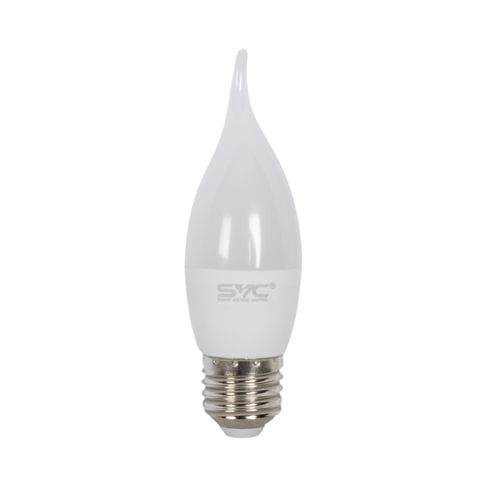 Лампа светодиодная SVC LED CB35-9W-E27-6500K Свеча на ветру Холодный