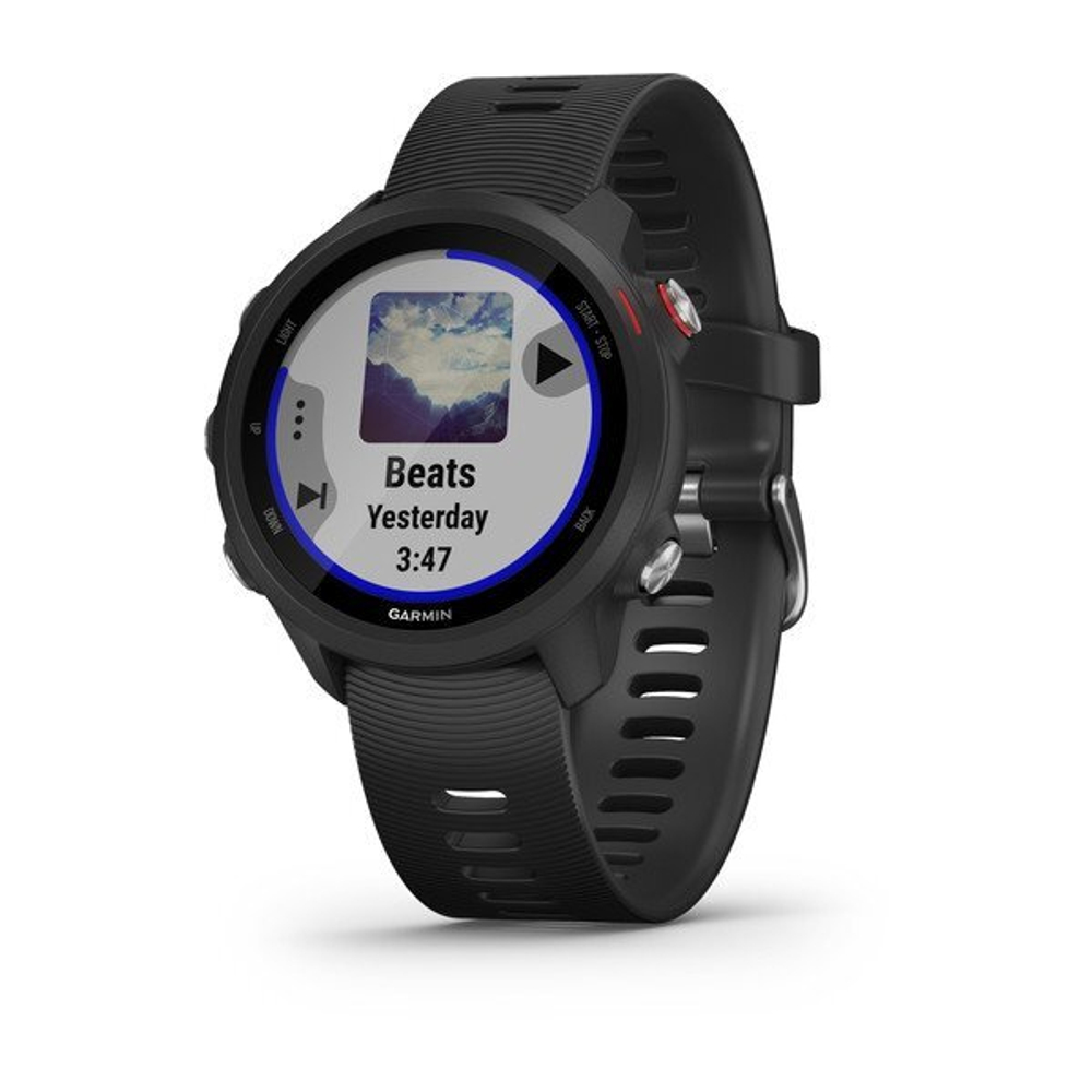 Часы Garmin FORERUNNER 245 MUSIC GPS WI-FI EU/PAC BLACK/RED, 010-02120-30