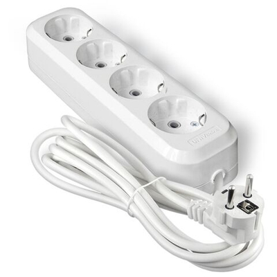 Удлинитель бытовой 4 гн, 3 м, ПВС, 3х0.75 мм2, с/з, UNIVersal, У10, У10-555