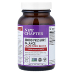 New Chapter, Blood Pressure Balance, смесь виноградных косточек, 60 веганских капсул