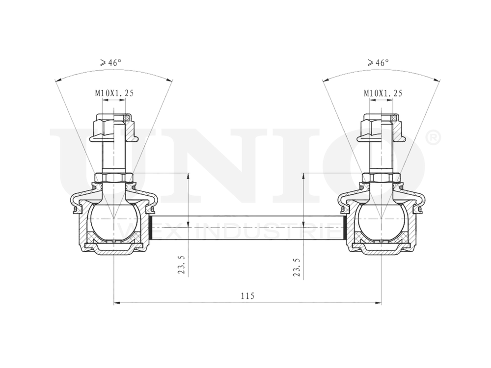 Стойка стабилизатора задняя UNIO SSP-50041