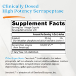Doctor's Best, высокоэффективная серрапептаза, 120 000 SPU, 270 растительных капсул